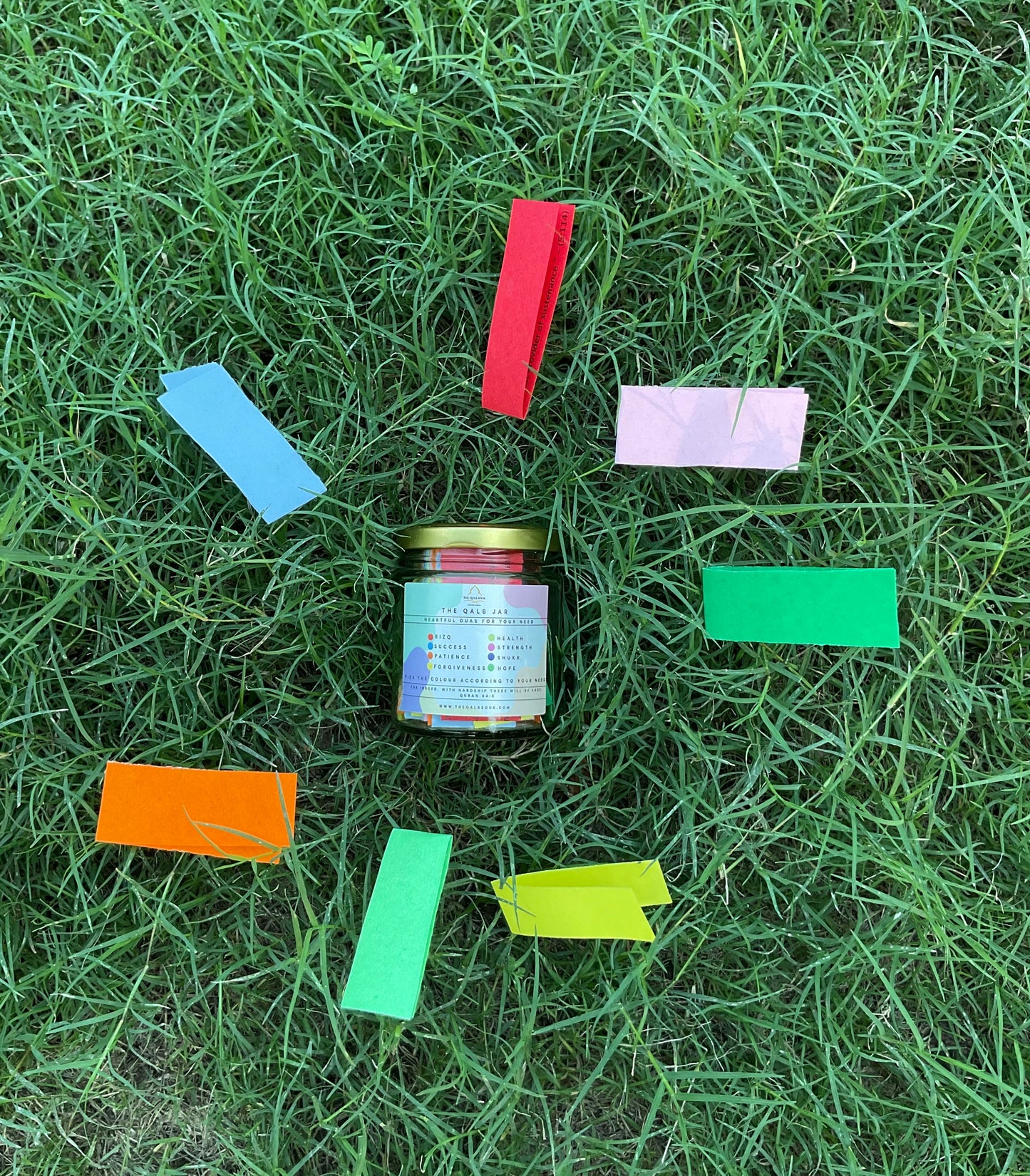 The Qalb Jar – Heartfelt Duas & Color Coded Qur’anic Verses for Every Need